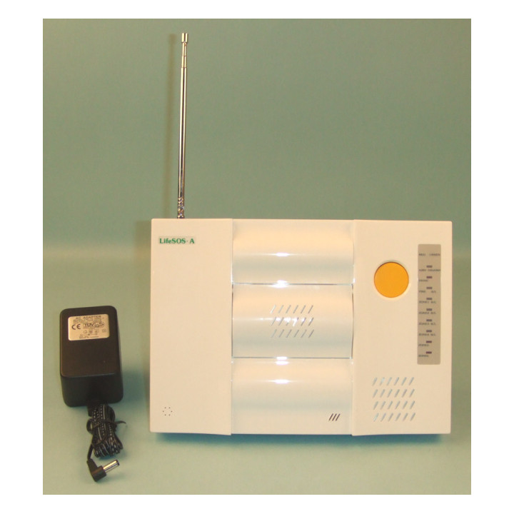 Central alarma electronica inhalambrico 8 zonas 433mhz ls9001n + alimentacion scientech - 1