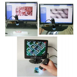 500X microscope électronique Zoom optique 8 LED USB Microscope Digital pour Science