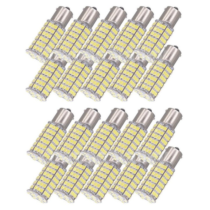 20 x 12v 6w 7w llevaron el bulbo BA15S 120 auto 3528 1210 SMD luz de faro blanco