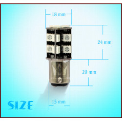 auto D009 bianco 19 SMD 5050 1156 1141 BA15s Trun luce di segnale esterno dc lampada di coda della lampada 12V jr international 