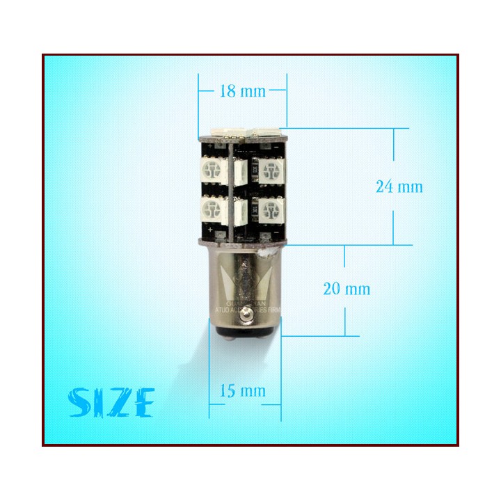 coche D009 blanco 19 SMD 5050 LED 1156 1141 ba15s señal Trun Luz externa dc lámpara de cola del bulbo 12V jr international - 1