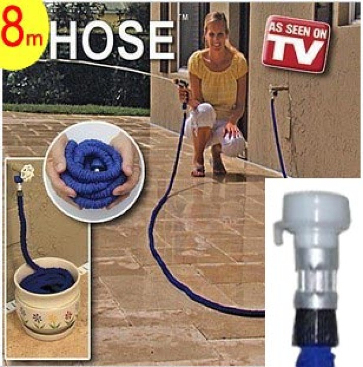 Extensible de manguera de riego manguera de 7,5 m x retrae retráctiles xhose jardín propio hogar xhose - 1