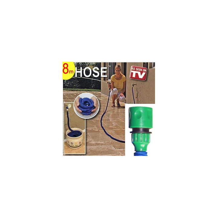 Extensible hose watering hose 25 feet retractable retracts xhose own home garden xhose - 1