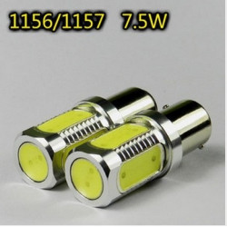 2 x 1156 ba15S s25 7.5w cob car led lamps tail brake headlight fog turn signal bulbs replace hid xenon jr international - 1
