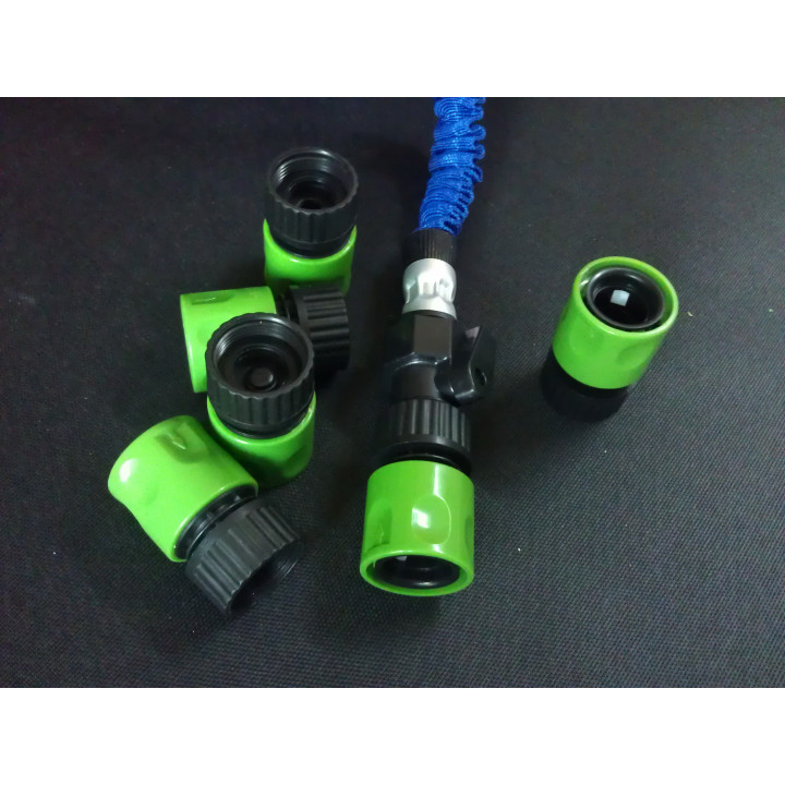 Garden faucet adapter 3/4 automatic watering hose connector fitting euro extensible jr international - 3