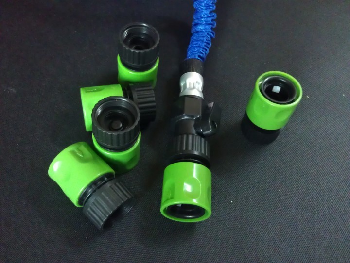 Garden faucet adapter 3/4 automatic watering hose connector fitting euro extensible jr international - 3