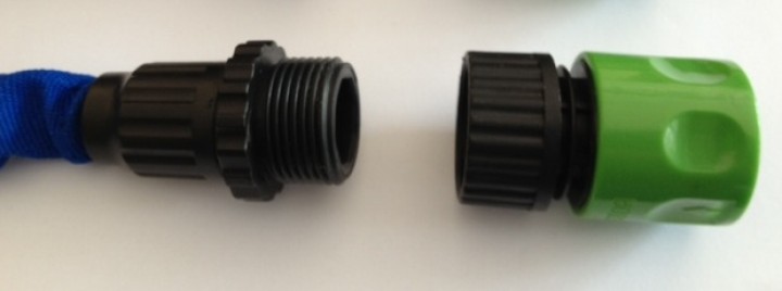 Garden faucet adapter 3/4 automatic watering hose connector fitting euro extensible jr international - 4