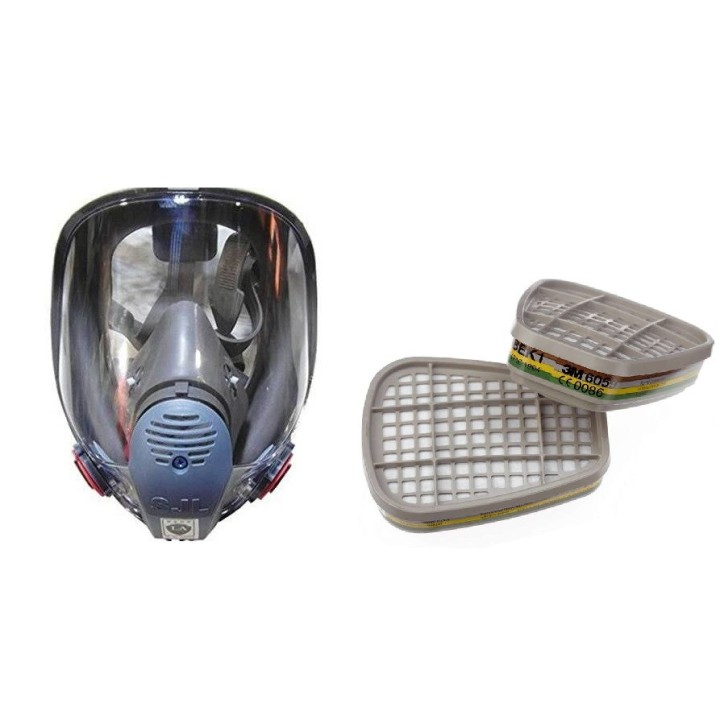 Atemgasmaske 6800 en136 + 2 Filter Chemikalienschutzpatrone  coronavirus covid-19 hwydo - 2