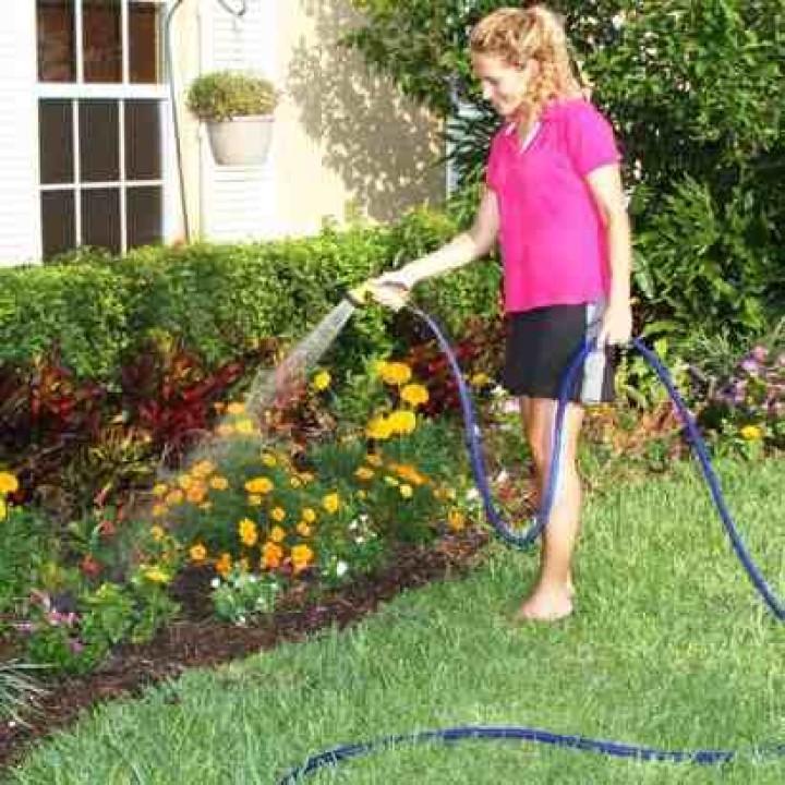 Flexibler schlauch gartenschlauch x 7.5m + multifunktions-4 jets spritzpistole einziehbare fährt xhose eigenen hausgarten xhose 