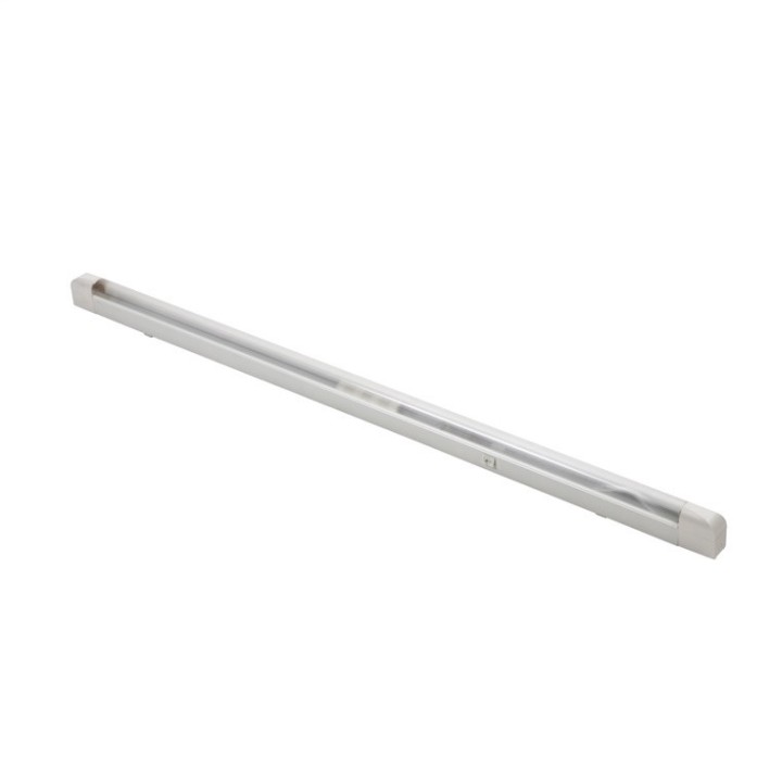 Regleta fluorecente 220vca + tubo fluorescente blanco 1,20m