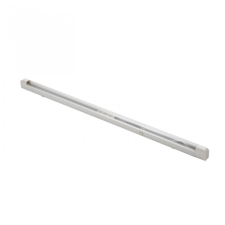 Regleta fluorecente 220vca + tubo fluorescente blanco 1,20m