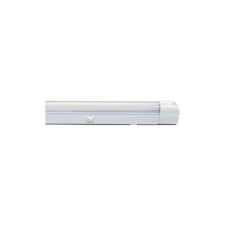Regleta fluorecente 220vca + tubo fluorescente blanco 1,20m