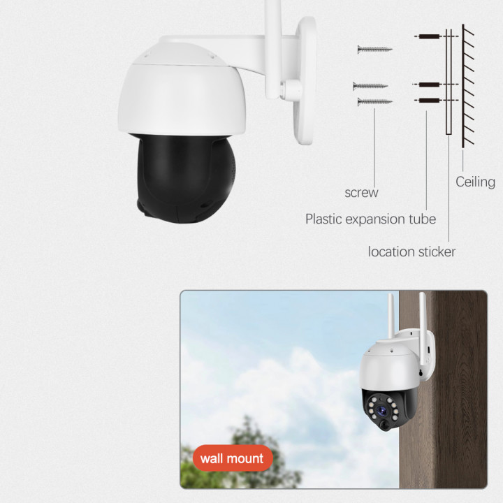 4G Sim Card Outdoor 3MP Camera Wifi Battery Solar Powered GSM Home Security Protection Cctv Video Surveillance Wireless