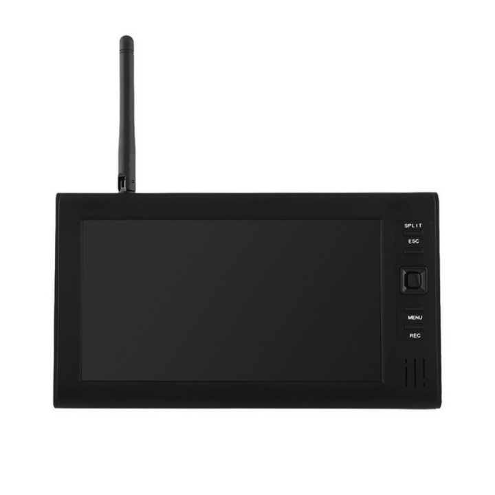 Système de sécurité domestique moniteur video 7 " 1 caméra sans fil, 2.4G SD dvr 4 canaux