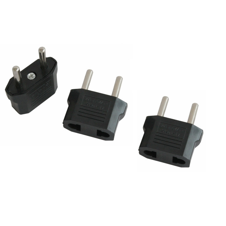 3 X Travel adapter plug china japan Canada us electric sector to euro plug converter asia