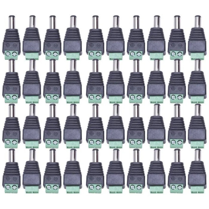 5,5 x 2,1 mm DC-Stecker auf Stecker-Verbindungsschrauben 5 Stück CD022
