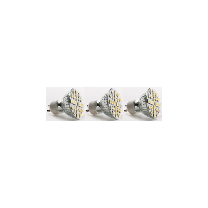 3 gu10 led lampadina 5w 24 smd 5050 bianco caldo lampadina spot 220v 230v 240v consolidata bassa illuminazione luce jr internati