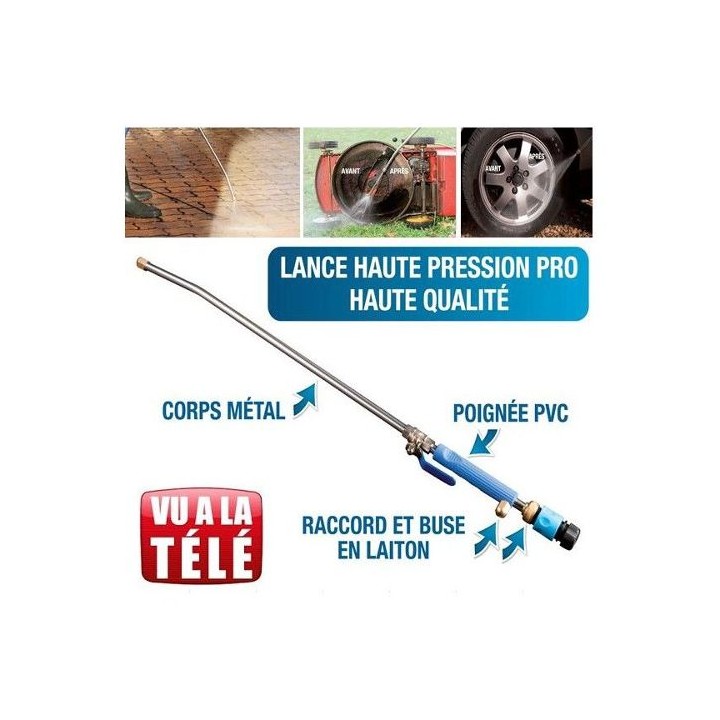 Lance wasser sauberer druck waschen sprays flexible metall-kopf 5 in 1 universal jet 2 xhose - 3