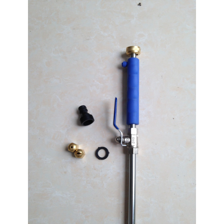 Lance water cleaner pressure washing sprays flexible metal head 5 in 1 universal jet 2 xhose - 5