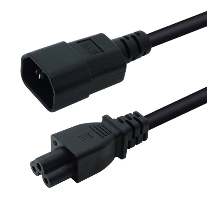Adapterkabel IEC 320-Stecker auf C5-Buchse, 3-poliger Stecker auf C5-Mickey. PDU-Netzteil, 3M-Kabel