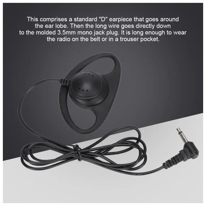 Auricolare per talkie walkie t434, t446, t5w talkie walkie