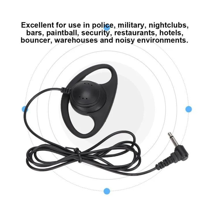 Auricolare per talkie walkie t434, t446, t5w talkie walkie