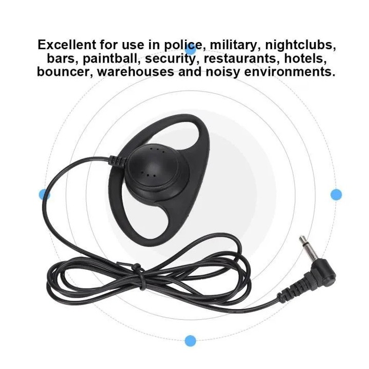 Auricolare per talkie walkie t434, t446, t5w talkie walkie
