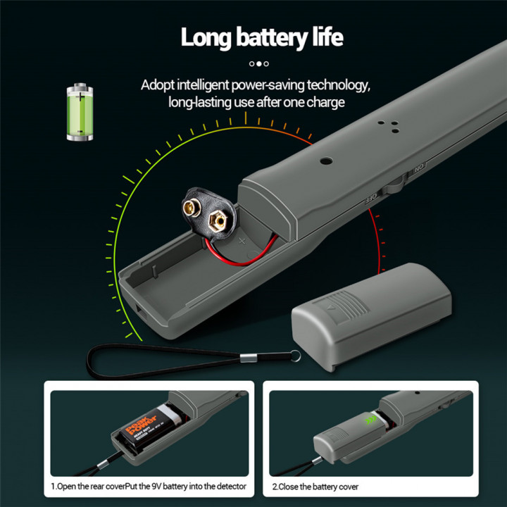 Professional Metal Detector DM3004A Handheld Pointer Alarm High Sensitivity Scanner