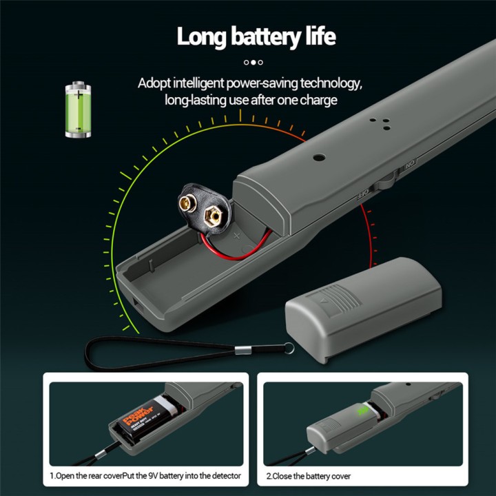 Professioneller Metalldetektor DM3004A Handheld Pointer Alarm Hochempfindlicher Scanner