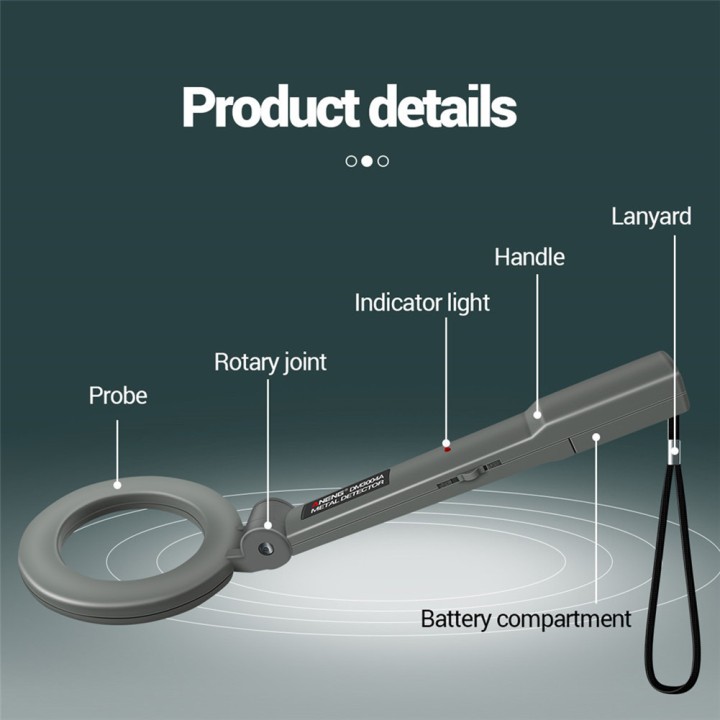 Professional Metal Detector DM3004A Handheld Pointer Alarm High Sensitivity Scanner