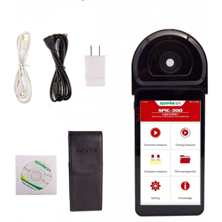 Professionelles Photometer Farbbeleuchtungsstärke-Temperaturmessgerät Spic-300aw
