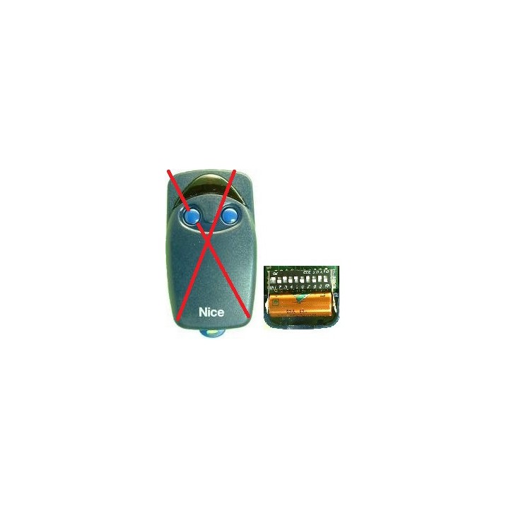 Télécommande portail emetteur nice flo2r-s 2 fonctions rolling code 433.92 mhz flo2rs code roulant
