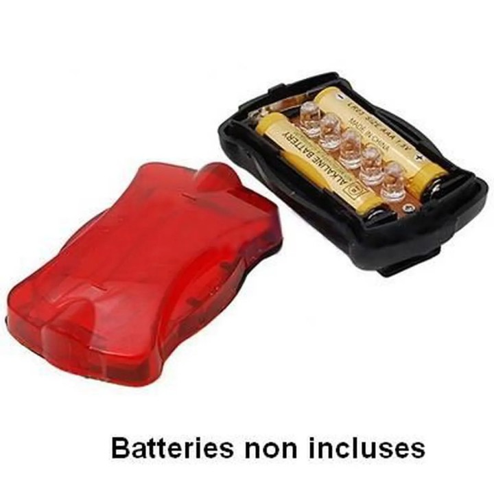 Kit di illuminazione a led per bicicletta ebl ebl10 luce 5 led bianco 5 led rossi perel