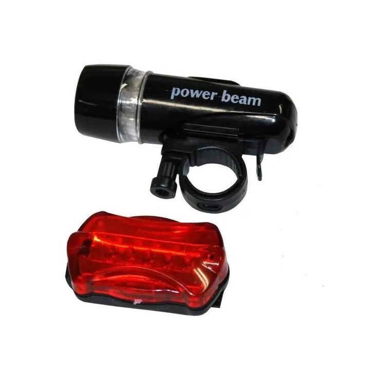 Kit di illuminazione a led per bicicletta ebl ebl10 luce 5 led bianco 5 led rossi perel