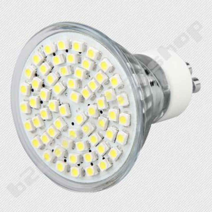 Bombilla 60 led 4w foco 6500k blanco bulb bajo consumo 220v 230v 240v gu10l4w iluminacion luz jr international - 1