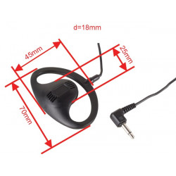 Auriculares para walkie talkie t434, t446, t5w accesorios walkie talkie escucha comunicacion auricular walkie talkie jr  interna