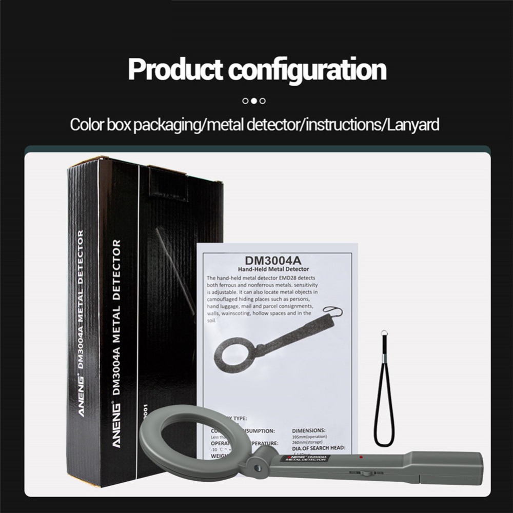 copy of Professioneller Metalldetektor DM3004A Handheld Pointer Alarm Hochempfindlicher Scanner