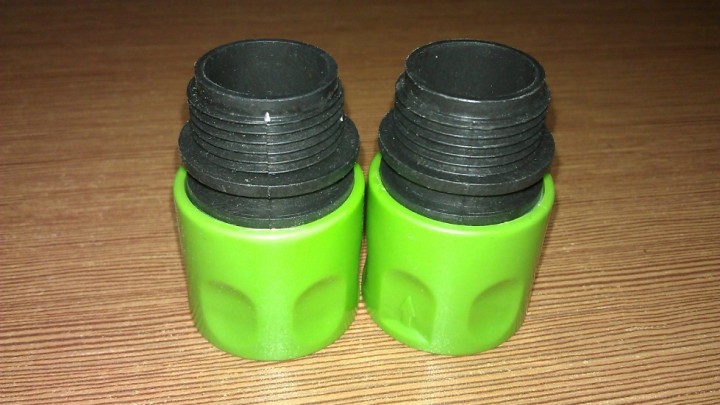 Garden faucet adapter 3/4 male 20/27 euro connector fitting gardena © stretch hose watering tnb - 2