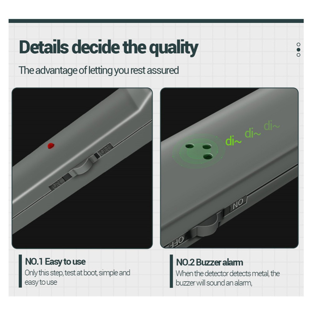 copy of Professioneller Metalldetektor DM3004A Handheld Pointer Alarm Hochempfindlicher Scanner