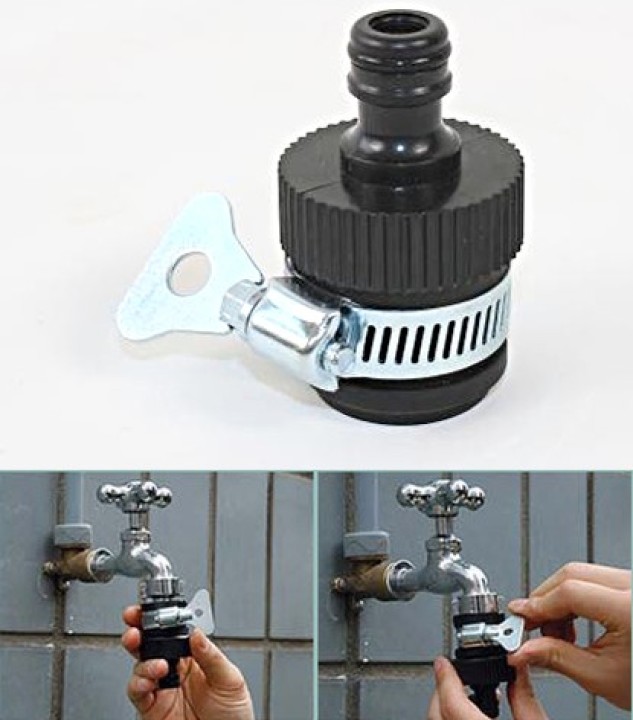 Universal-quick connect wasserhahn adapter ansaugstutzen arten dieb gardena klemme xhose - 1