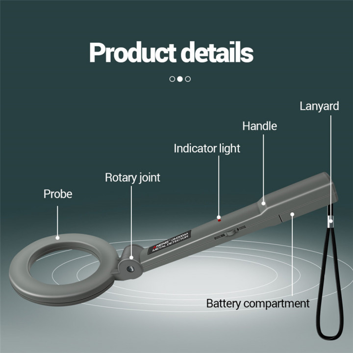 copy of Detector de metales profesional DM3004A Escáner de alta sensibilidad de alarma de puntero de mano