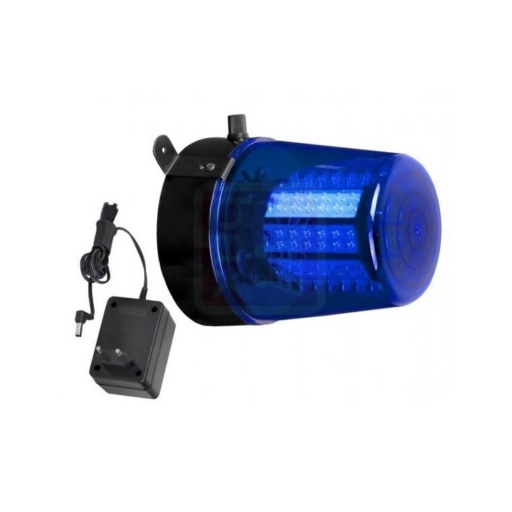 108 faro LED blu 12v + 220v alimentazione girophare effetto di luce vdllplb1 veka - 1