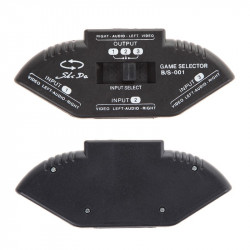 3-way audio / video selector + cable 3rca jr international - 5