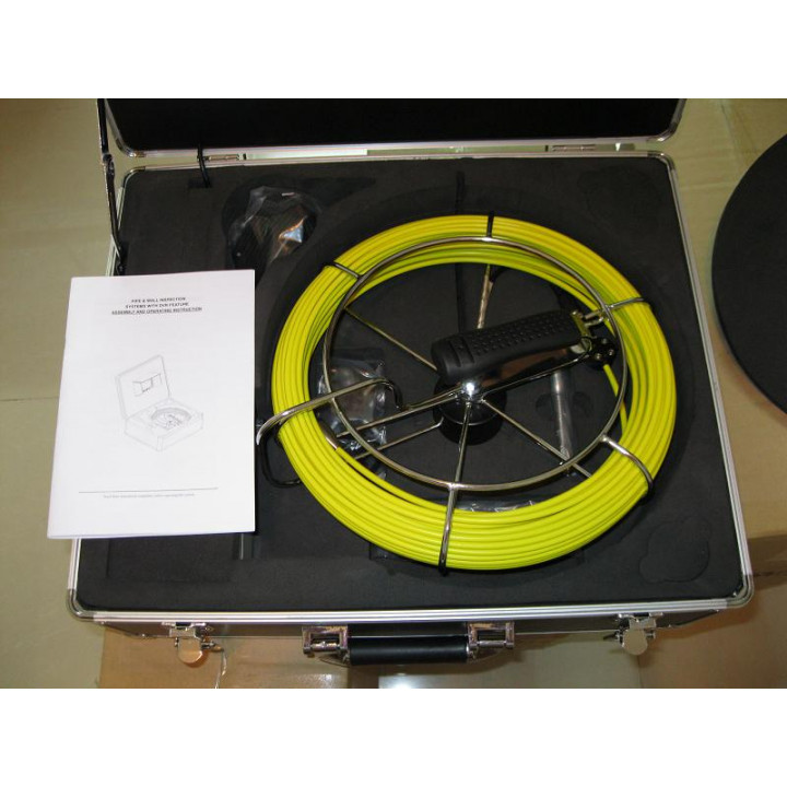 Cámara de vídeo en color de inspección de tuberías 20m usb llevó desbloqueo endoscopio tubo tec-z710 jr international - 1