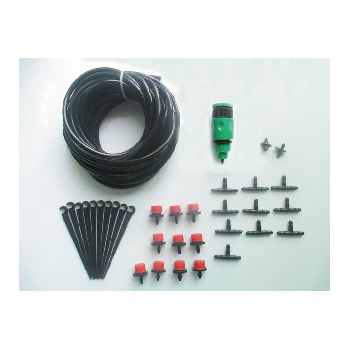 Conector kit 10 aspersores de riego gardena 10m portatubos riego manguera x
