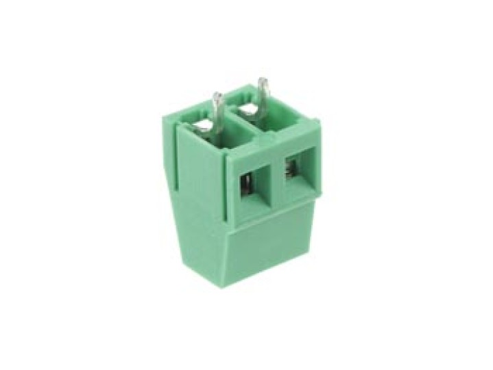 Profesional terminal verde 2 polos 10a 300v pasos de 5 mm contactos: 0,8 x 1,0 mm velleman - 2