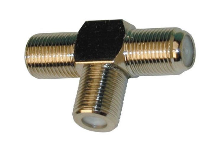 Conector f 3 hembra t f 3 hembra adaptador f velleman cf14 clavija jr  international - 2