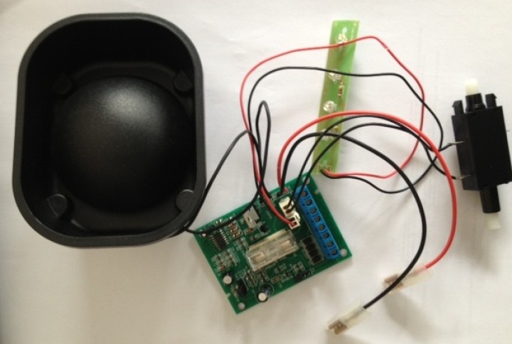 Complete electronic circuit + hp self-powered siren alarm sa120n eliminator 3i - 1