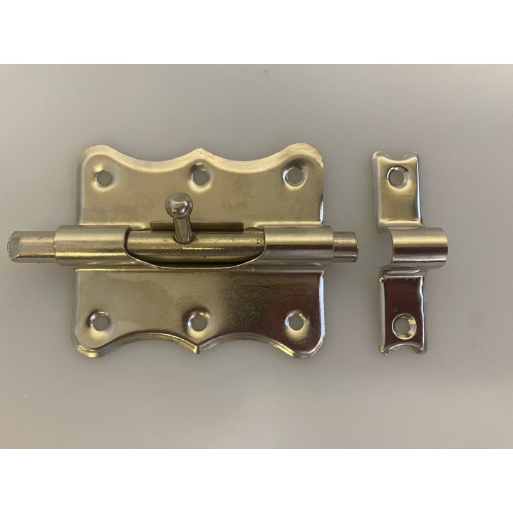 Bolt 80mm steel bolt round metal utility closet door closing 85,519