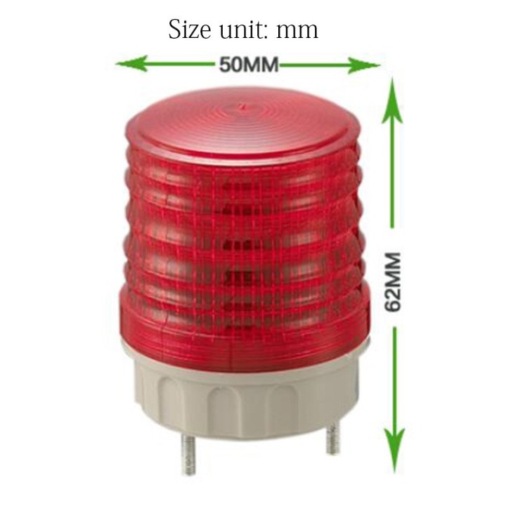 TB5051-Y 24 V AC DC Orangefarbenes Signal, blinkende kleine LED-Warnleuchte